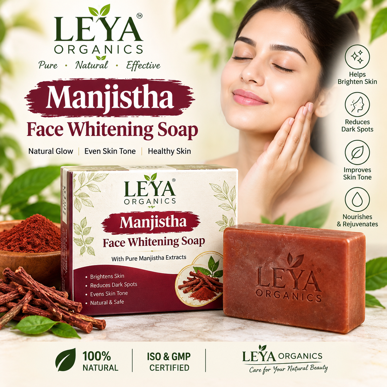 Manjistha Face Whitening Soap 